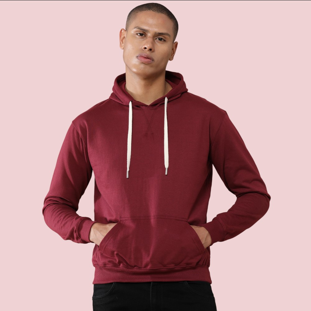 Greys&Blues Goodie Hoodie Plain-Maroon